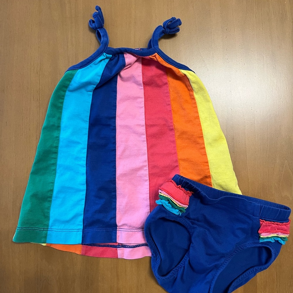 Hanna Andersson rainbow dress